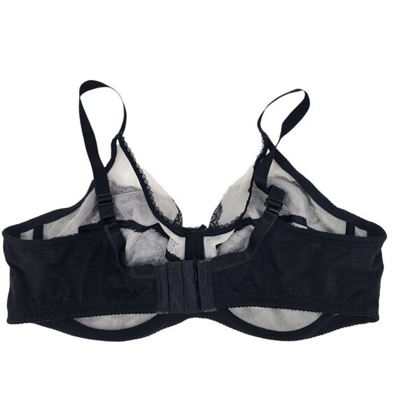 Wacoal Black Retro Chic Full Figure Underwire Bra Style # 855186 Size 42D - Picture 4 of 5